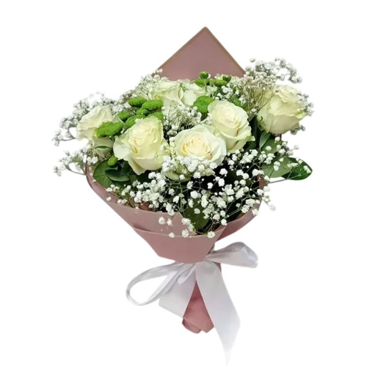 12 roses white